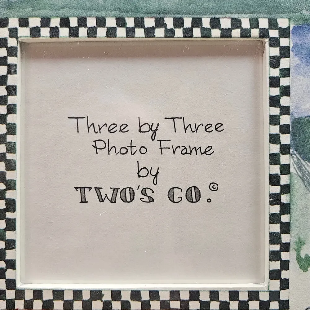 VTG Pair of Photo Frames Three by Five Photo Frames by Two's Co Golfing Design